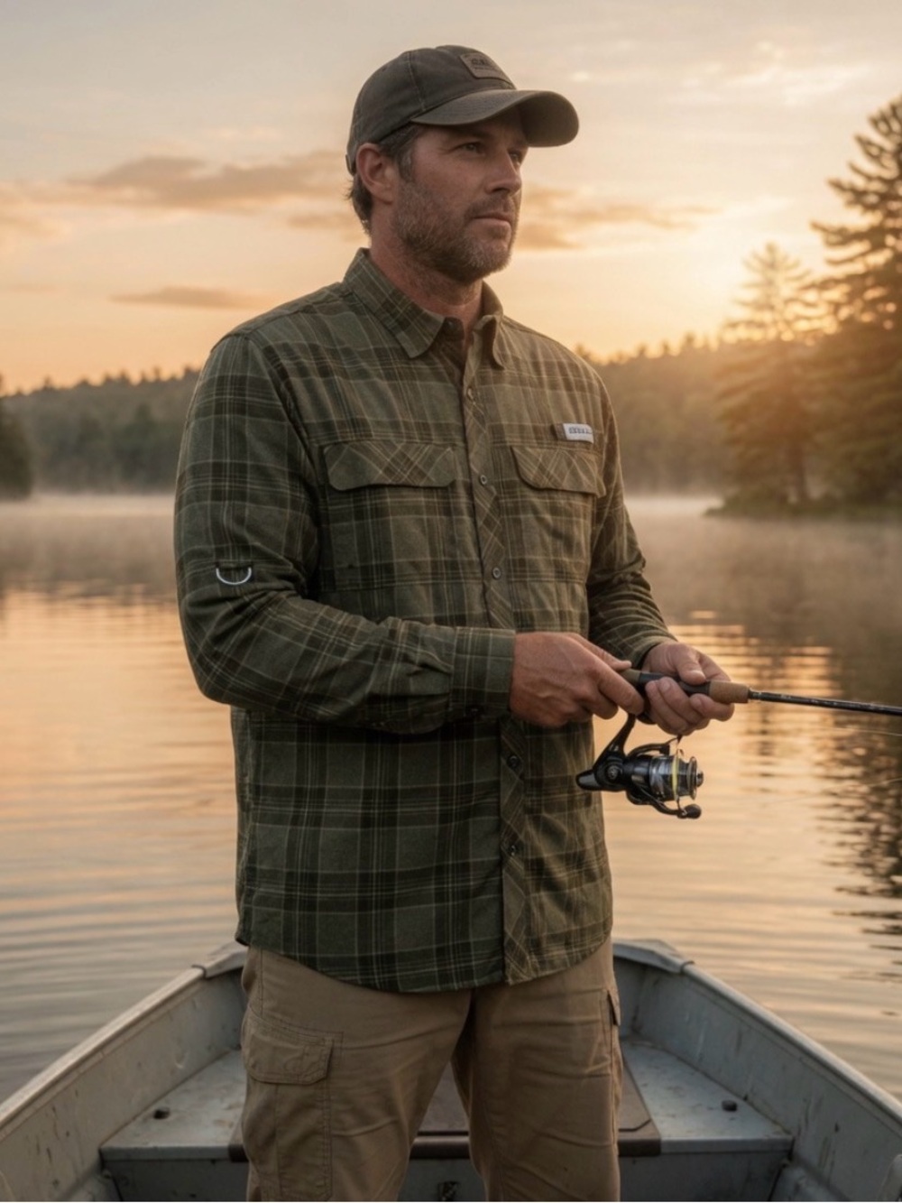 Magellan Outdoors Fishing Green Shirt XL Moisture Wicking Classic Fit